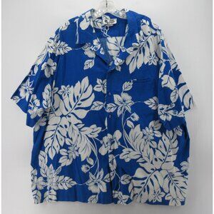 VINTAGE Hilo Hattie Shirt XXXL Hawaiian Button Up Floral Camp Aloha *